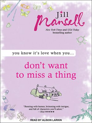 cover image of Don't Want to Miss a Thing